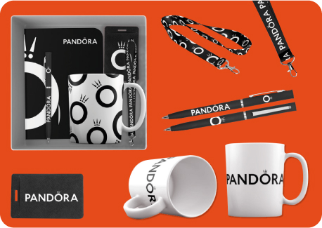Мерч для сети магазинов «Пандора»