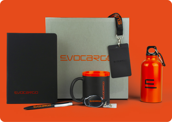 Мерч для компании Эвокарго