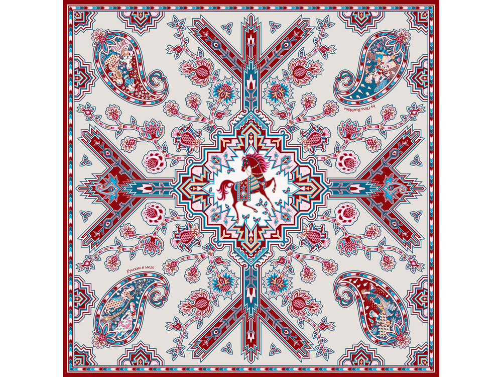 Платок «Кавказский скакун»