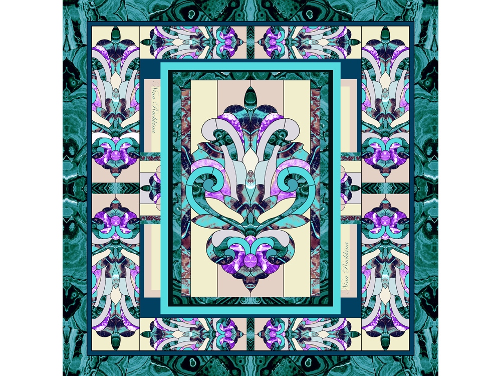 Платок «Каменный Цветок»